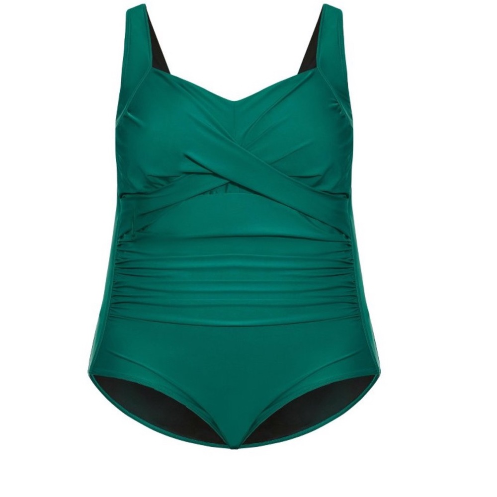 Avenue Emerald Green Bathing Suit Size 18